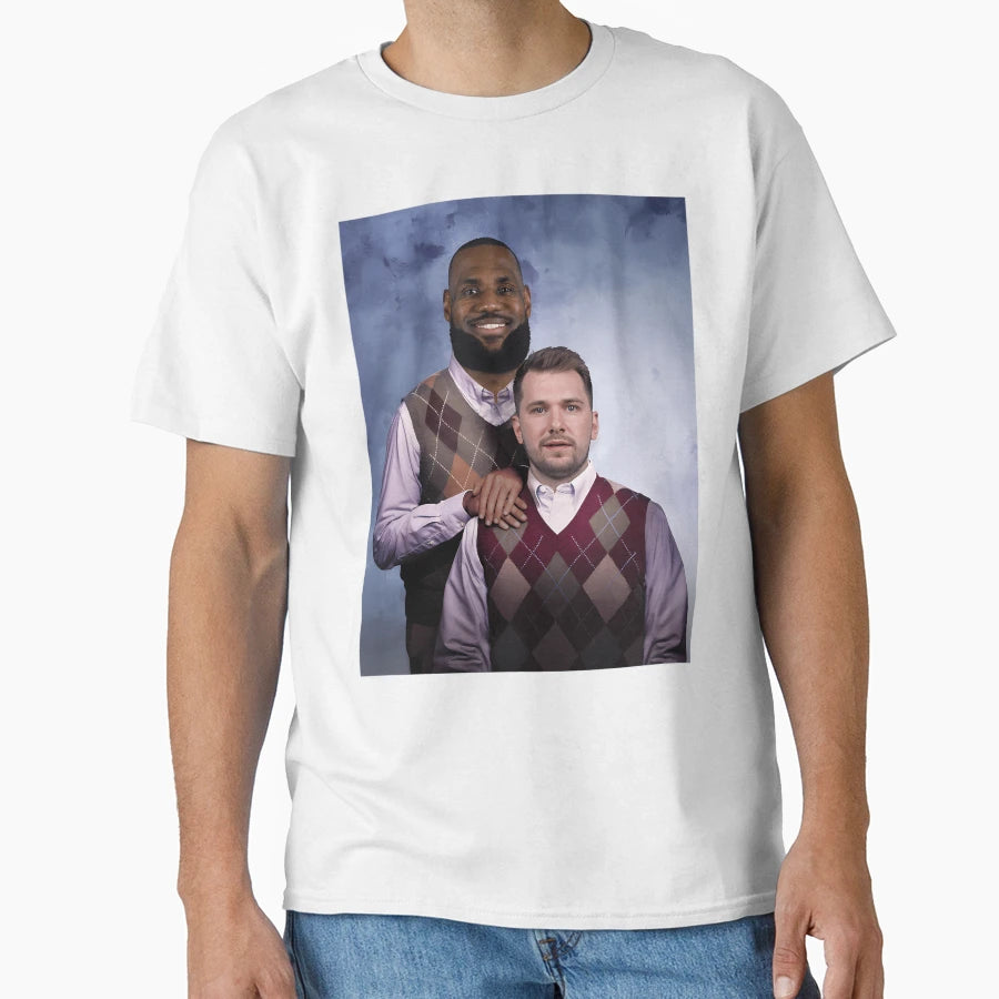 Lebron Luka Lakers Brothers Duo Basketball T-Shirt - Novelty Apparel Unisex - T-Shirt, Sweatshirt, Hoodie