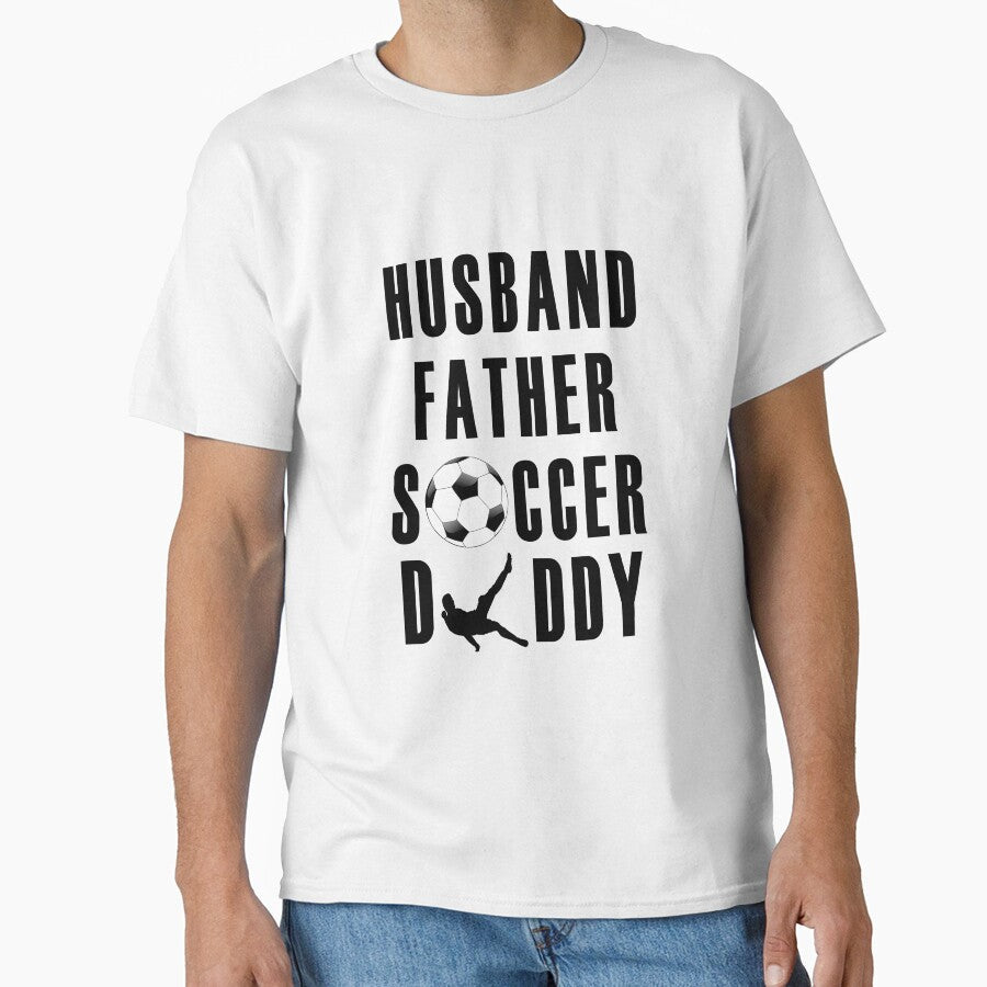 Husband Father Soccer Daddy by masterbones - Adult & Kids T-Shirts, Sweatshirts & Hoodies apparel design preview 1