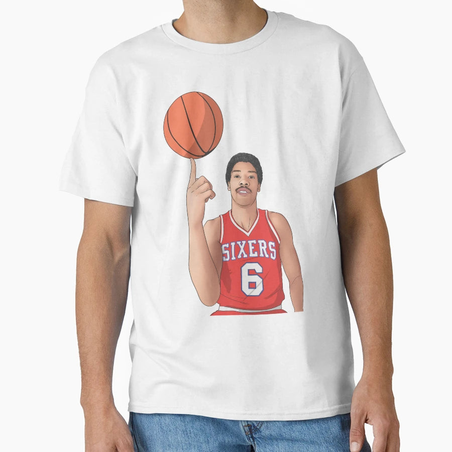 Julius Irving Dr J Sixers T-Shirt - Graphic Print Men Women - T-Shirt, Sweatshirt, Hoodie