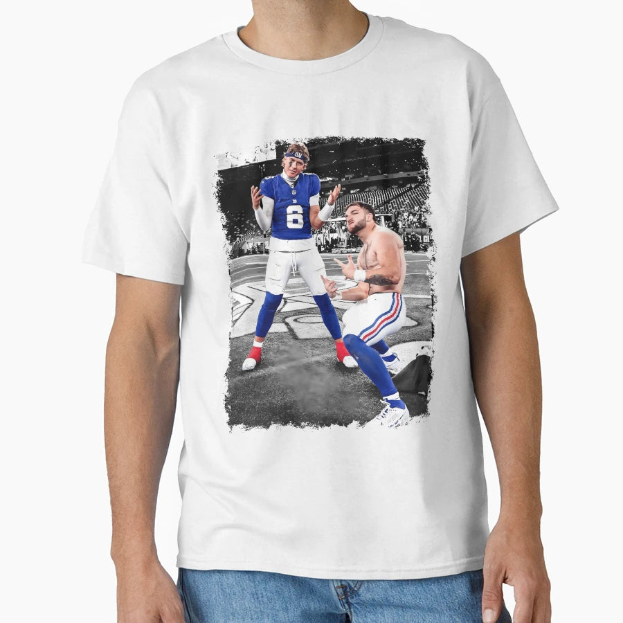 Jaxson Dart And Cam Skattebo New York T-Shirt - Custom Art Print Men Women - T-Shirt, Sweatshirt, Hoodie