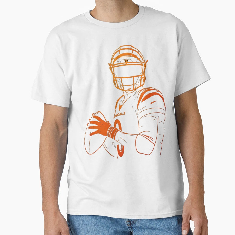 JB Neon Glow Qb Power Pose T-Shirt - Aesthetic Graphic for Adults - T-Shirt, Sweatshirt, Hoodie