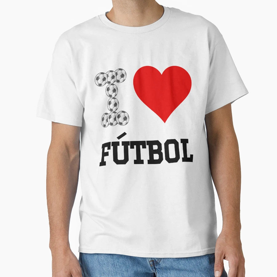 I Red Heart I Love Futbol T-Shirt - Novelty Apparel Unisex - T-Shirt, Sweatshirt, Hoodie