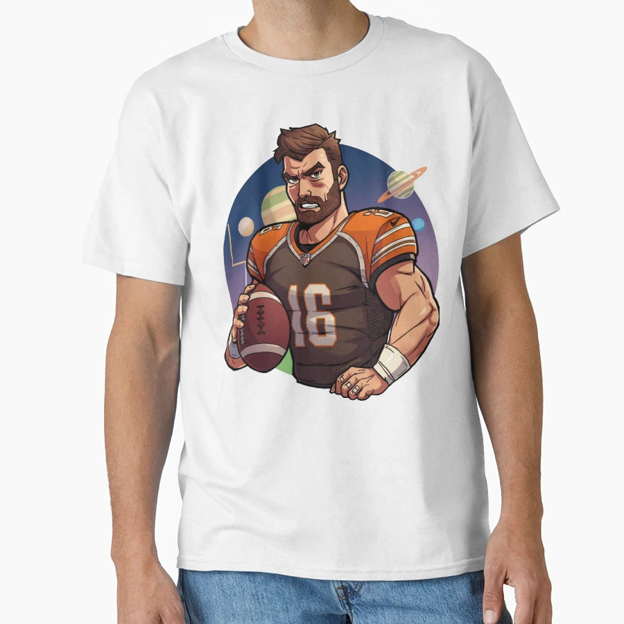 Cartoon Baker Mayfield Type T-Shirt - Minimalist Print Men Women - T-Shirt, Sweatshirt, Hoodie