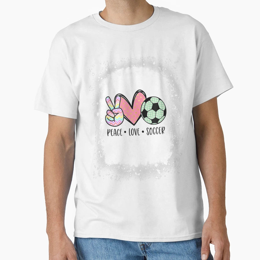 Peace Love Soccer Teen T-Shirt - Streetwear Style Unisex - T-Shirt, Sweatshirt, Hoodie