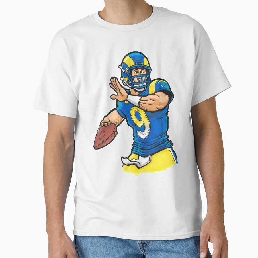 Stafford Qb Blue T-Shirt - Novelty Apparel Unisex - T-Shirt, Sweatshirt, Hoodie