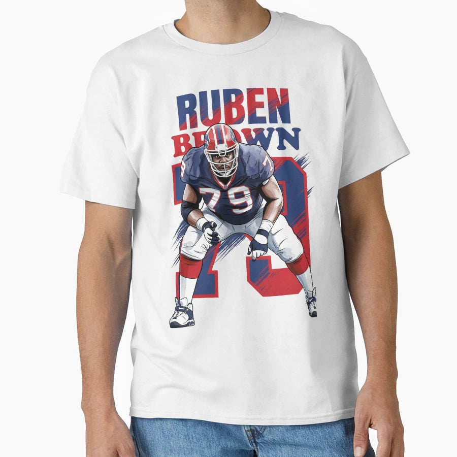 Buffalo Trench Legend No 79 90S Football T-Shirt - Minimalist Print Unisex - T-Shirt, Sweatshirt, Hoodie