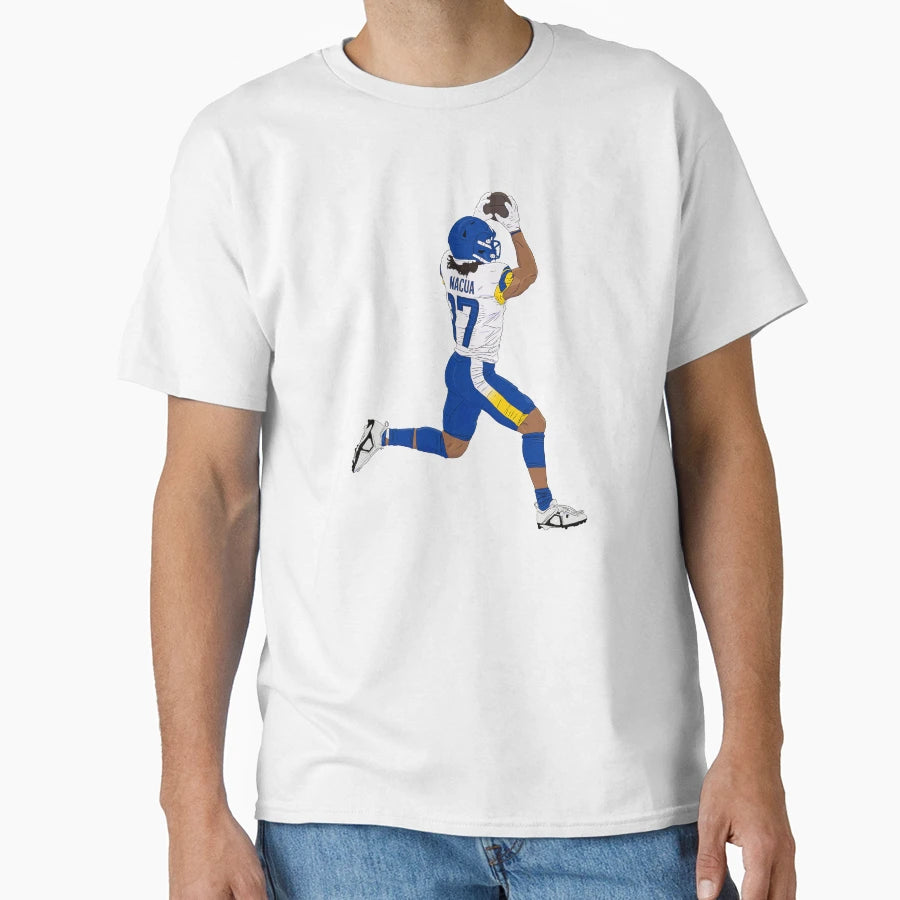 Puka Nacua Leaping Catch T-Shirt - Fun Novelty Design for Adults - T-Shirt, Sweatshirt, Hoodie