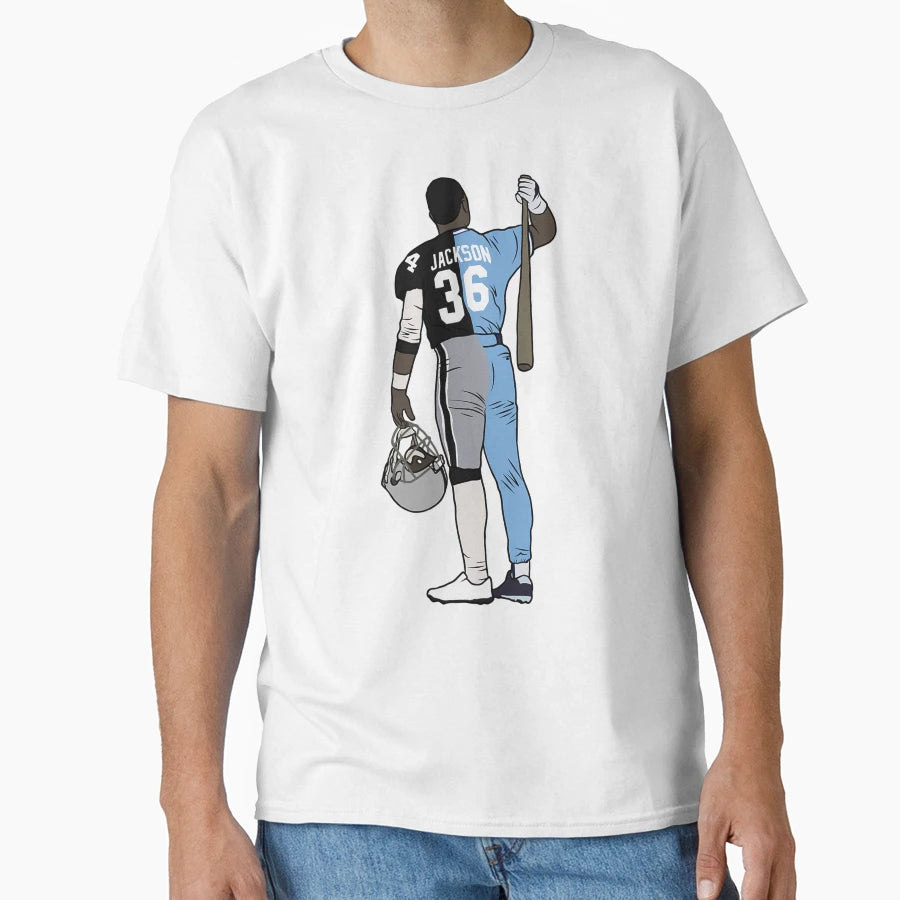 Bo Jackson Two Sport Athlete T-Shirt - Streetwear Style for Adults - T-Shirt, Sweatshirt, Hoodie