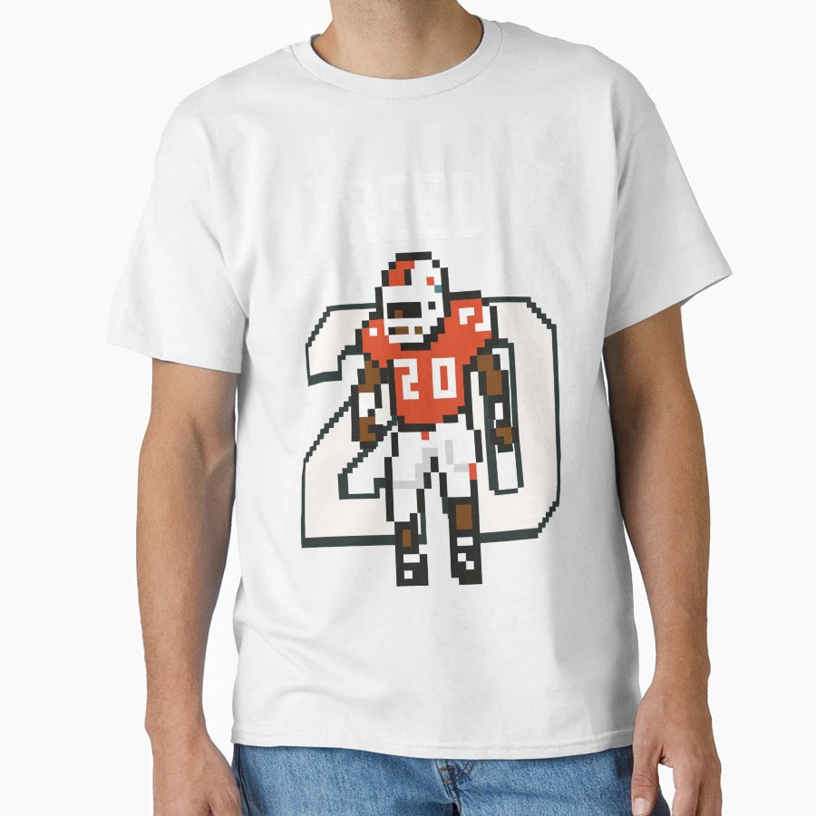 Ed Reed 8 Bit Pixel Art Miami Hurricanes T-Shirt - Minimalist Print Unisex - T-Shirt, Sweatshirt, Hoodie