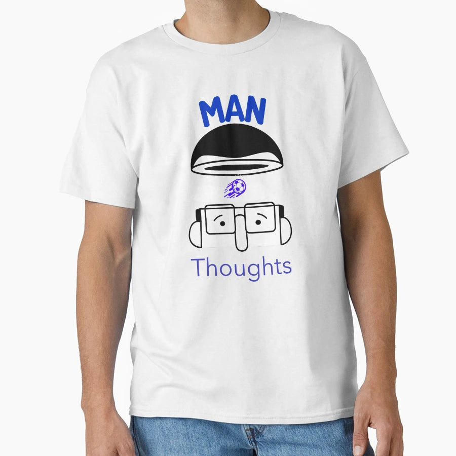 Brain Thoughts Football T-Shirt - Graphic Print Men Women - T-Shirt, Sweatshirt, Hoodie