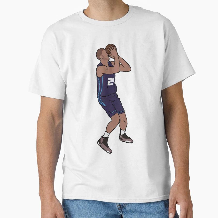 Mason Plumlee Lefty Jumper T-Shirt - Trendy Graphic for Adults - T-Shirt, Sweatshirt, Hoodie
