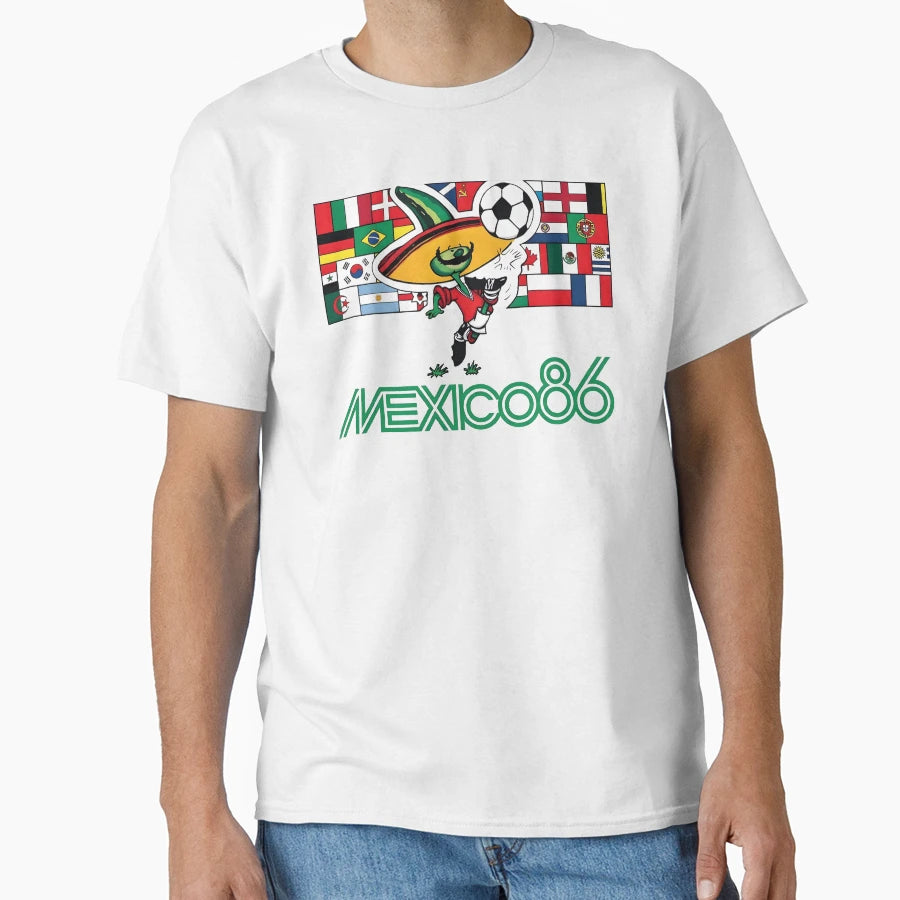 Pique Mexico 86 World Cup Soccer Mascot T-Shirt - Unique Graphic Men Women - T-Shirt, Sweatshirt, Hoodie