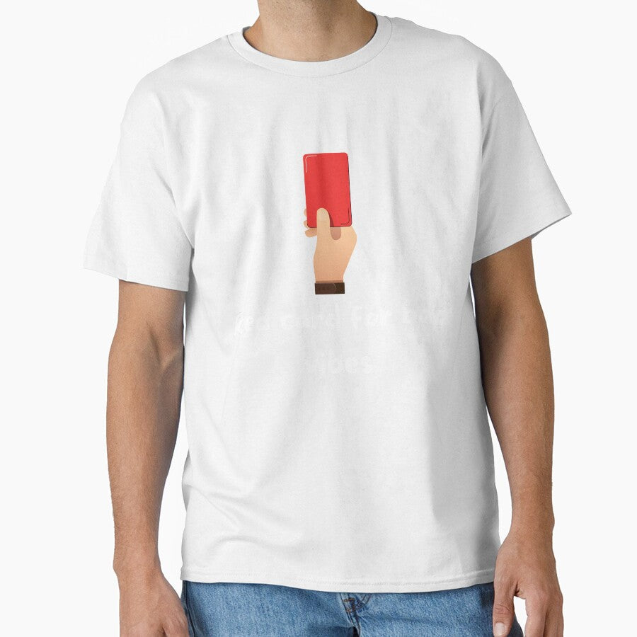 Red Card for Bad Vibes white by VasInd - Adult & Kids T-Shirts, Sweatshirts & Hoodies apparel design preview 1