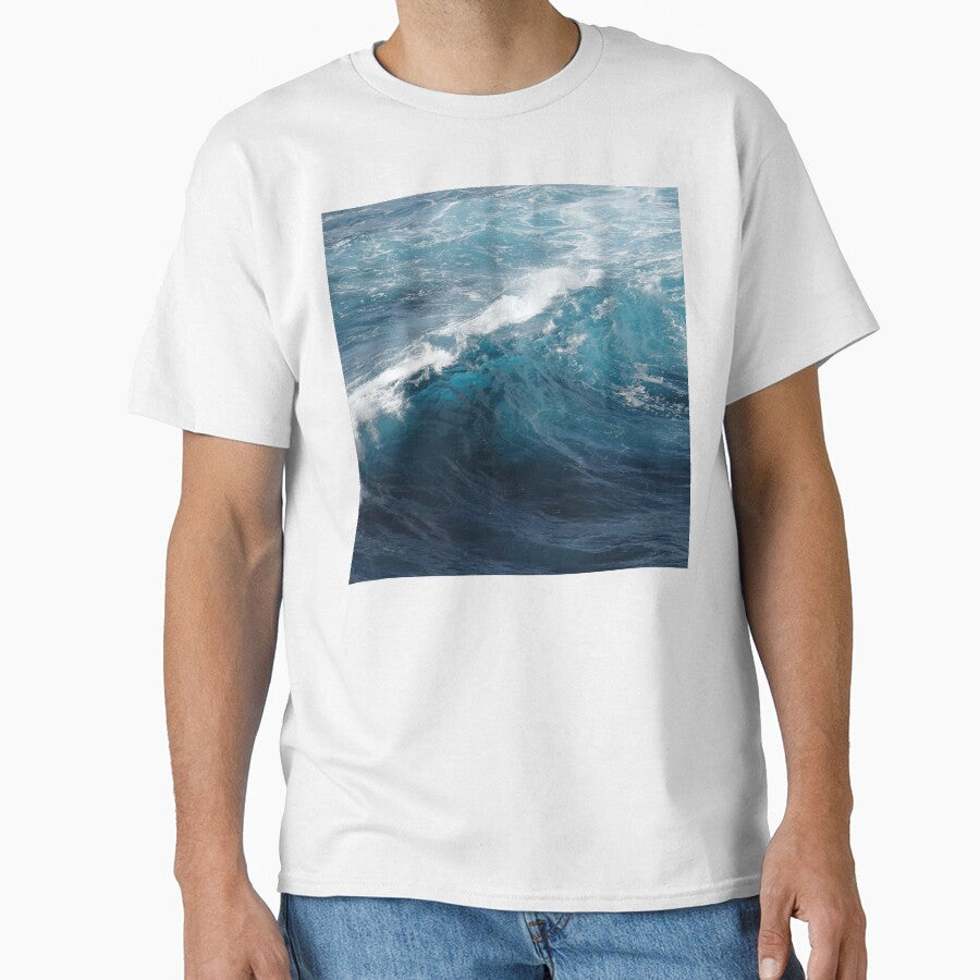 Dramatic Ocean Waves With Majestic Foamy Sea Spray by - Adult & Kids T-Shirts, Sweatshirts & Hoodies apparel design preview 1