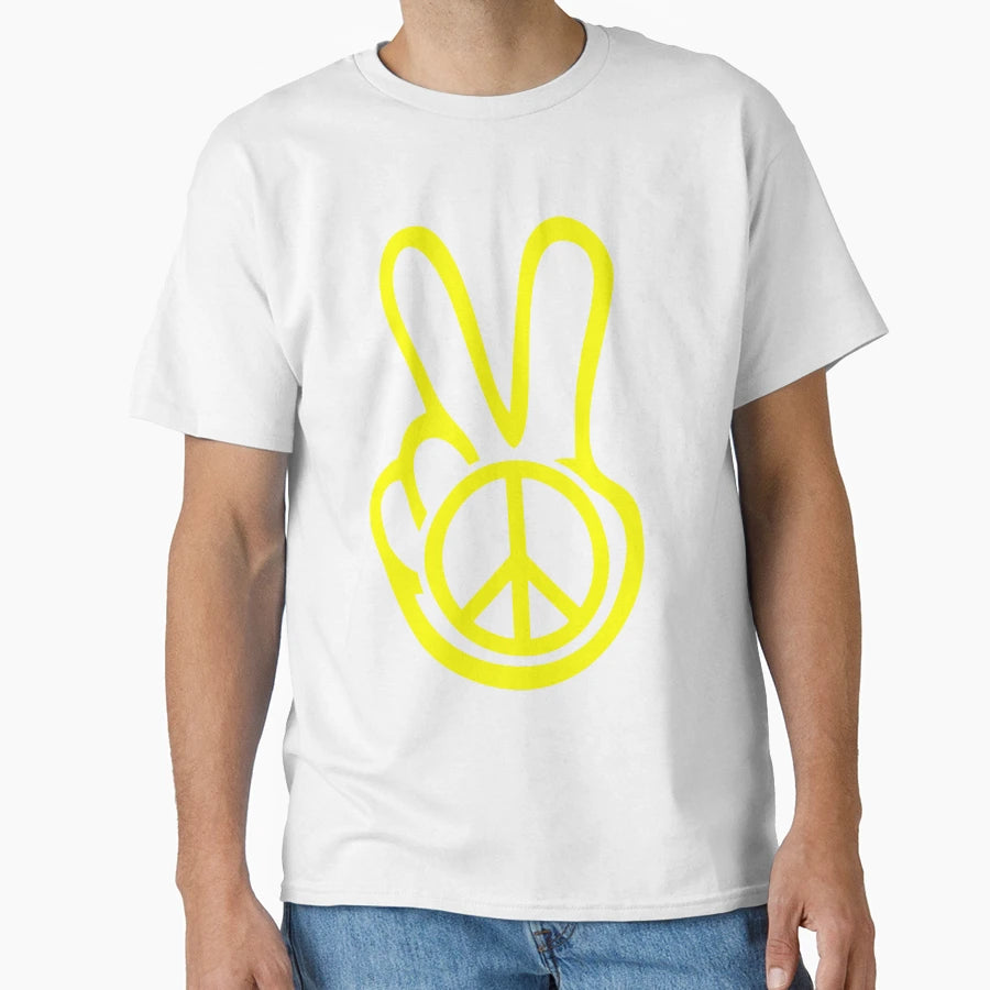 60S Peace Sign T-Shirt - Graphic Print Unisex - T-Shirt, Sweatshirt, Hoodie