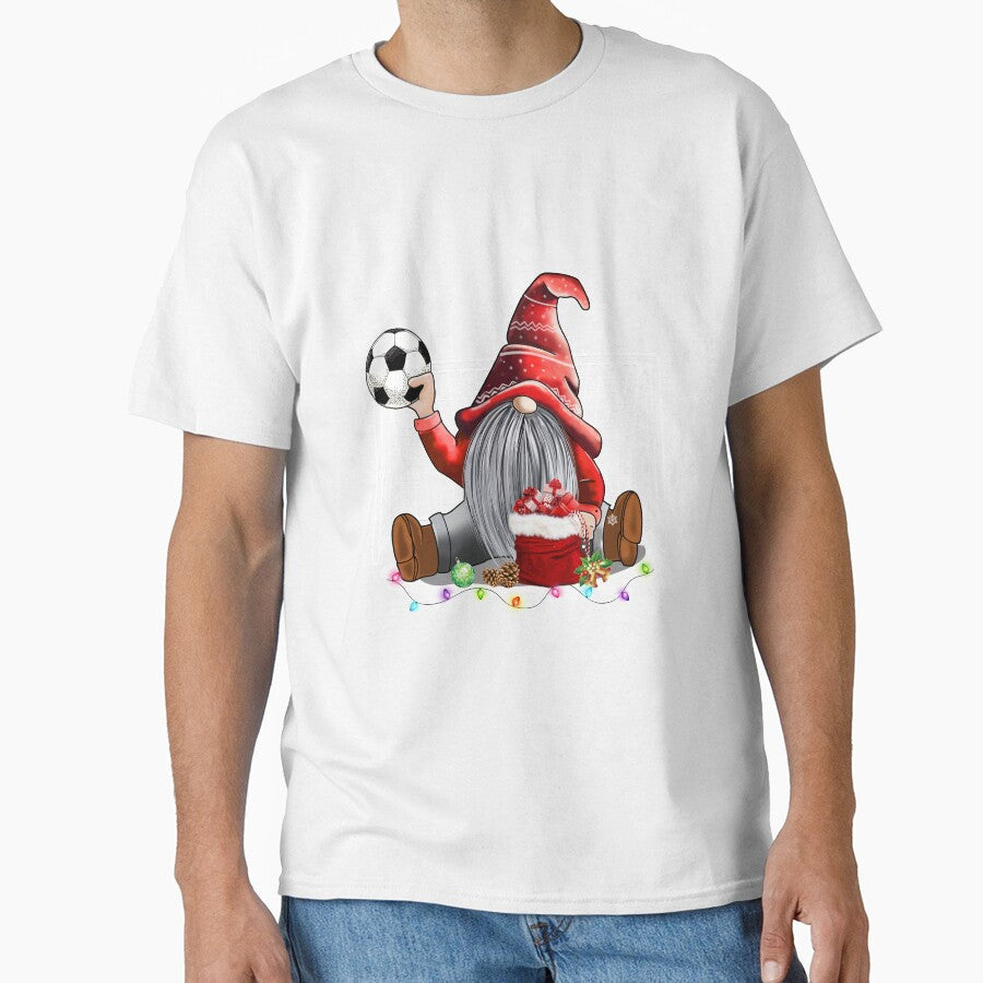 Best Xmas Santa Red Gnome Soccer Team Player - Adult & Kids T-Shirts, Sweatshirts & Hoodies apparel design preview 1