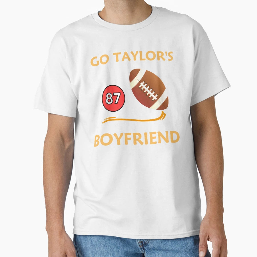Go Taylors Boyfriend Swifty T-Shirt - Minimalist Print Unisex - T-Shirt, Sweatshirt, Hoodie