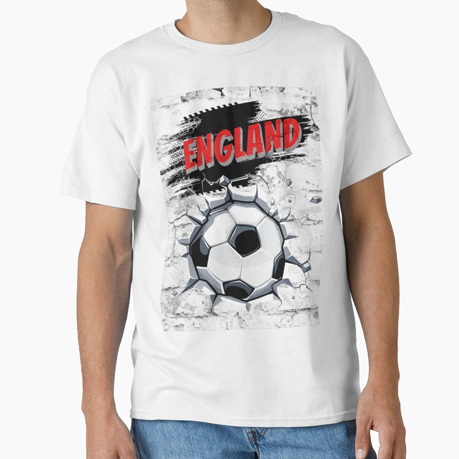 English Soccer England Soccer T-Shirt - Custom Art Print for Adults - T-Shirt, Sweatshirt, Hoodie