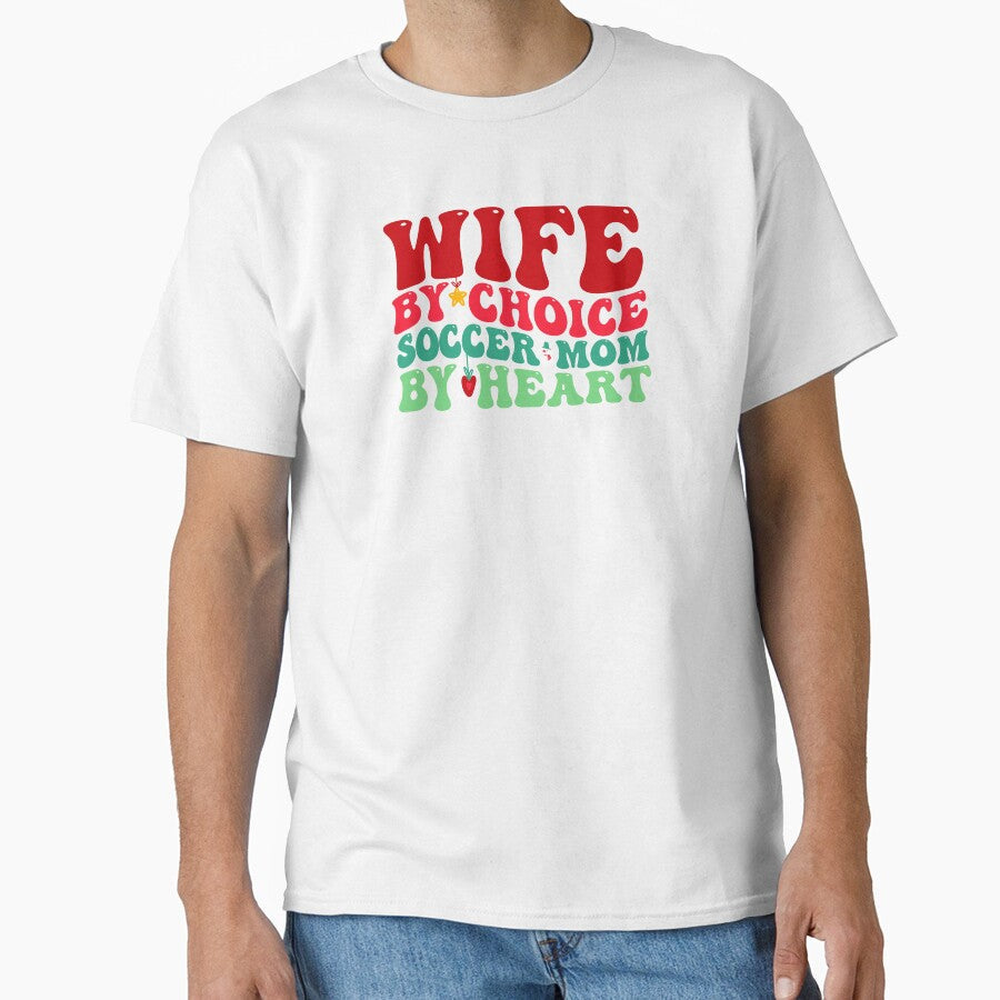 Soccer Mom Christmas Wife Family Xmas Holiday Groovy - Adult & Kids T-Shirts, Sweatshirts & Hoodies apparel design preview 1
