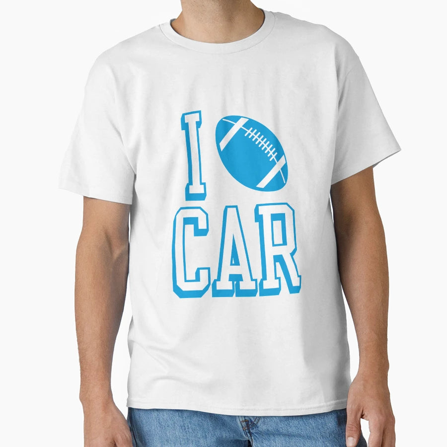 I Love Car Football T-Shirt - Custom Art Print Men Women - T-Shirt, Sweatshirt, Hoodie