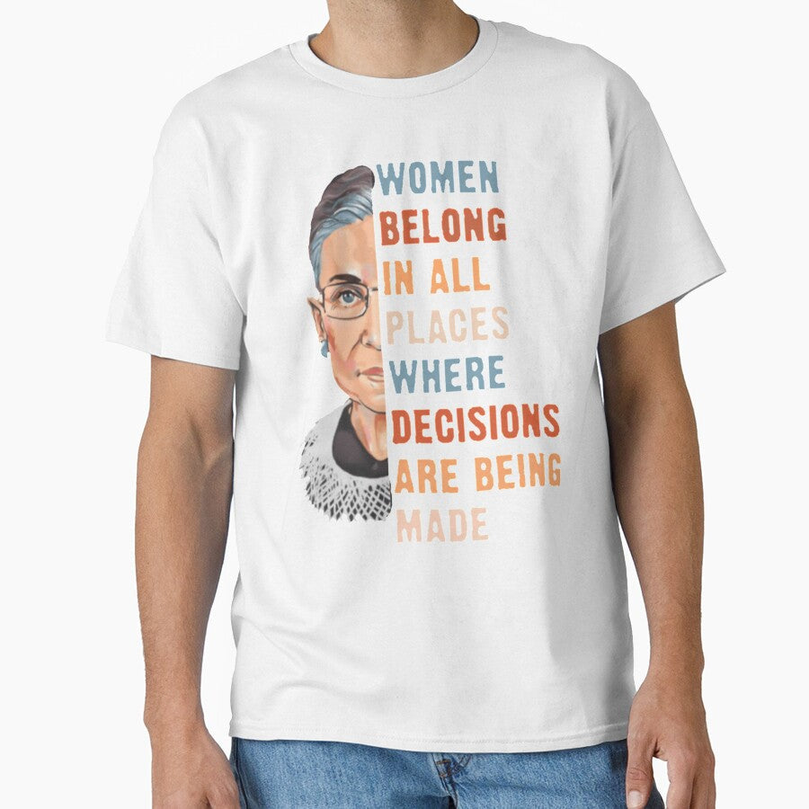 Women Belong In All Place Where Decisions Are Being - Adult & Kids T-Shirts, Sweatshirts & Hoodies apparel design preview 1