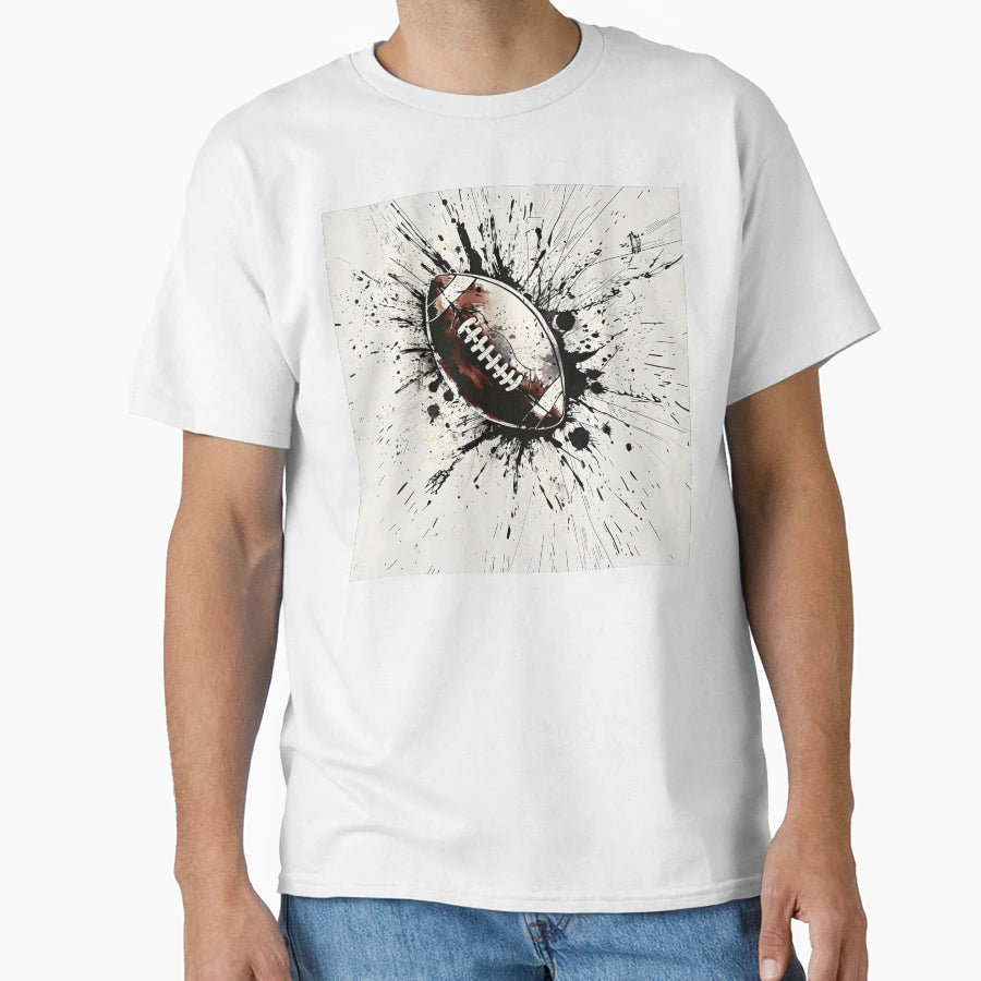 Football Paint Explosion T-Shirt - Graphic Print Men Women - T-Shirt, Sweatshirt, Hoodie