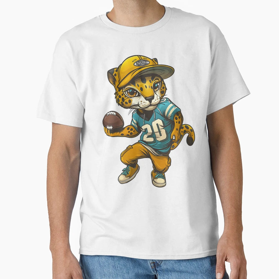 Jaguars Football Player T-Shirt - Minimalist Print Men Women - T-Shirt, Sweatshirt, Hoodie