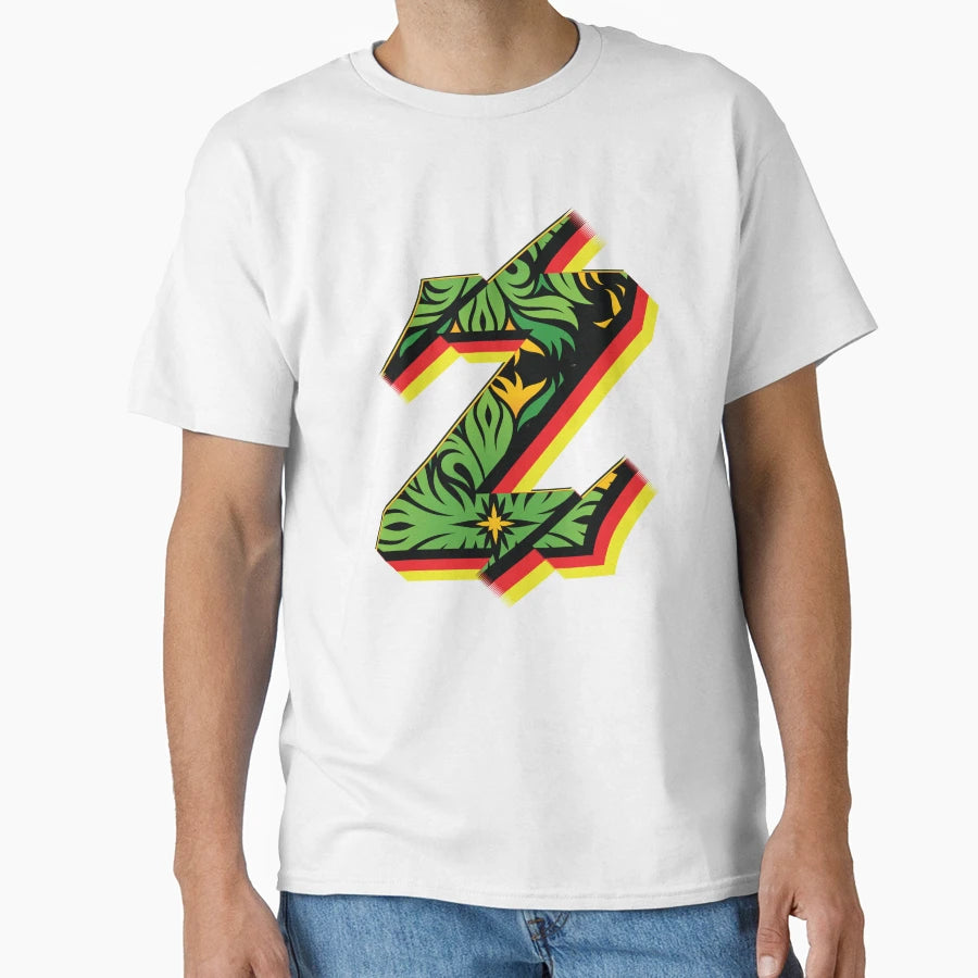 Z Initial Letter Z T-Shirt - Custom Art Print Unisex - T-Shirt, Sweatshirt, Hoodie