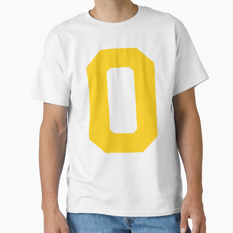 Number 0 Yellow Zero Sports Number 0 T-Shirt - Unique Graphic for Adults - T-Shirt, Sweatshirt, Hoodie