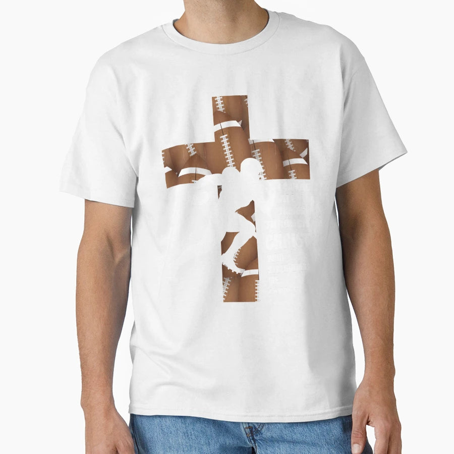 Football And Faith T-Shirt - Custom Art Print Men Women - T-Shirt, Sweatshirt, Hoodie