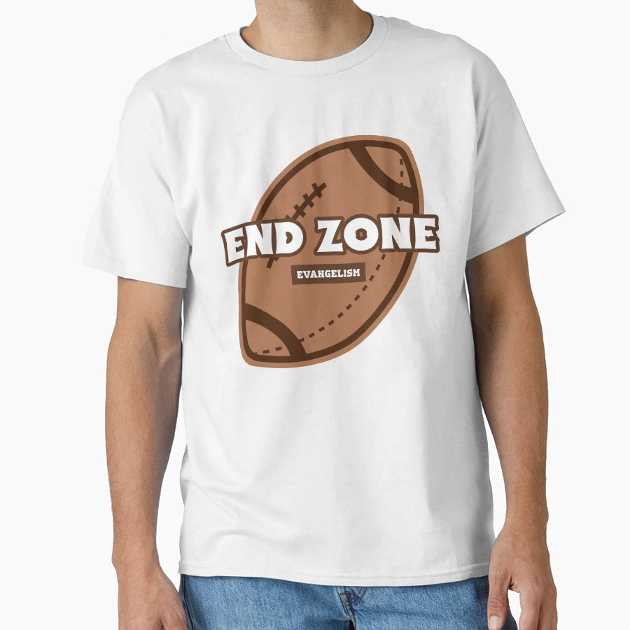End Zone Evangelism Brown Football T-Shirt - Streetwear Style Unisex - T-Shirt, Sweatshirt, Hoodie