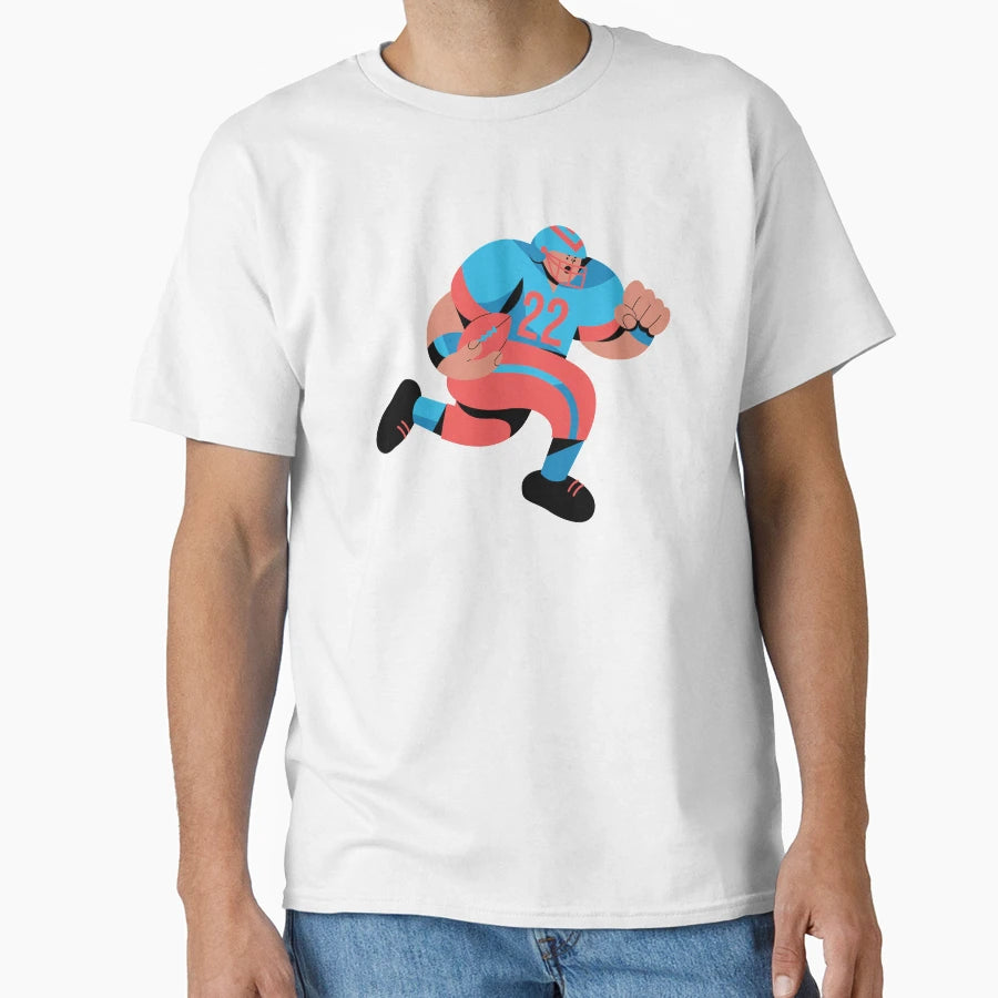 Star American Football Player Nr 22 T-Shirt - Aesthetic Graphic Men Women - T-Shirt, Sweatshirt, Hoodie
