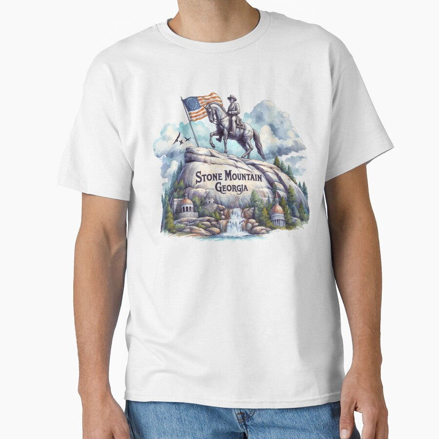 Stone Mountain GA by maximinano100k - Adult & Kids T-Shirts, Sweatshirts & Hoodies apparel design preview 1