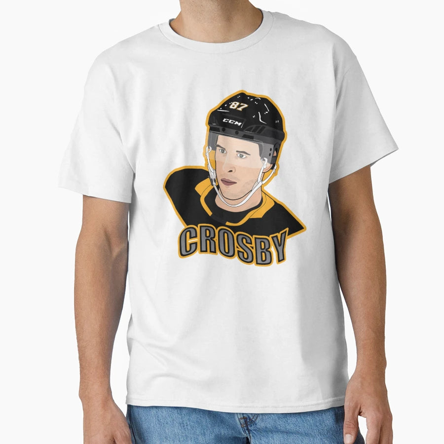 Pittsburgh Hockey Sydney Crosby T-Shirt - Aesthetic Graphic Unisex - T-Shirt, Sweatshirt, Hoodie