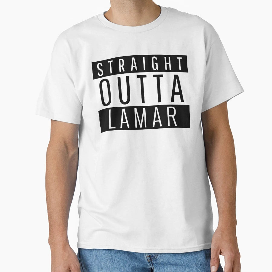 Straight Outta Lamar Colorado T-Shirt - Fun Novelty Design for Adults - T-Shirt, Sweatshirt, Hoodie
