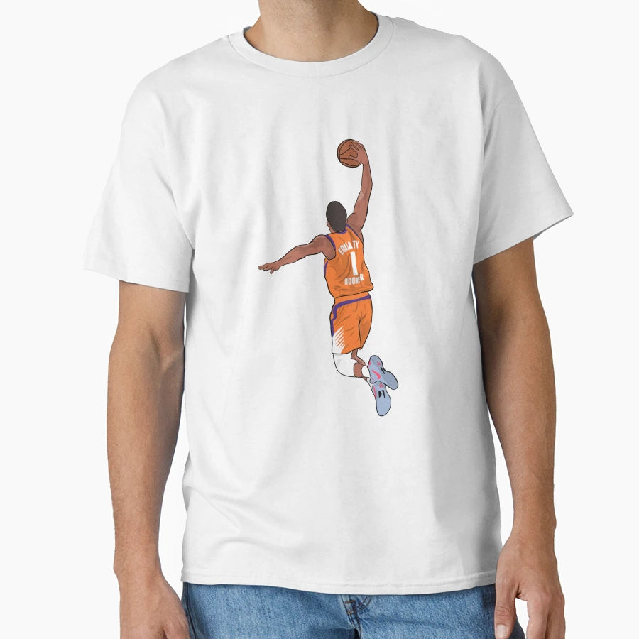 Devin Booker Dunk Phoenix T-Shirt - Fun Novelty Design for Adults - T-Shirt, Sweatshirt, Hoodie