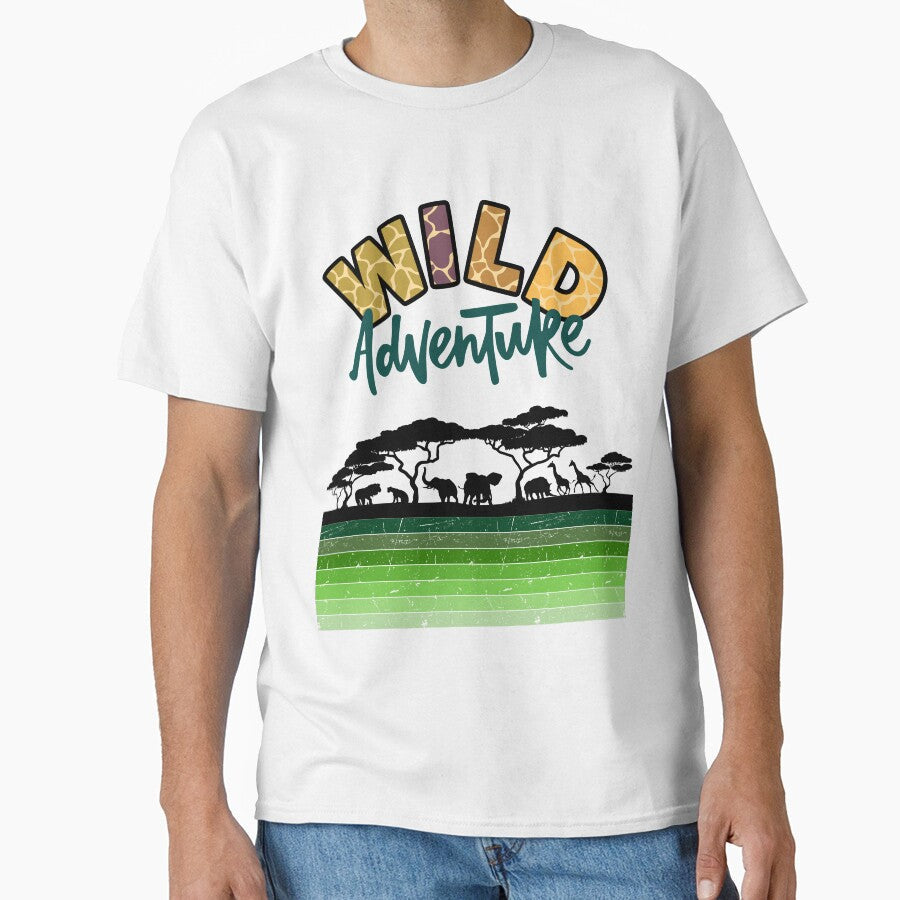 Wild Safari Adventure: 10th Birthday August Family - Adult & Kids T-Shirts, Sweatshirts & Hoodies apparel design preview 1