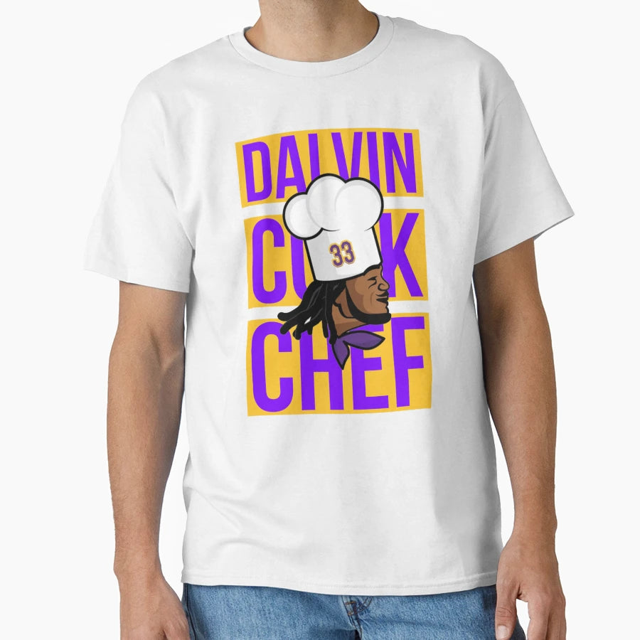 Dalvin Cook Chef T-Shirt - Fun Novelty Design for Adults - T-Shirt, Sweatshirt, Hoodie