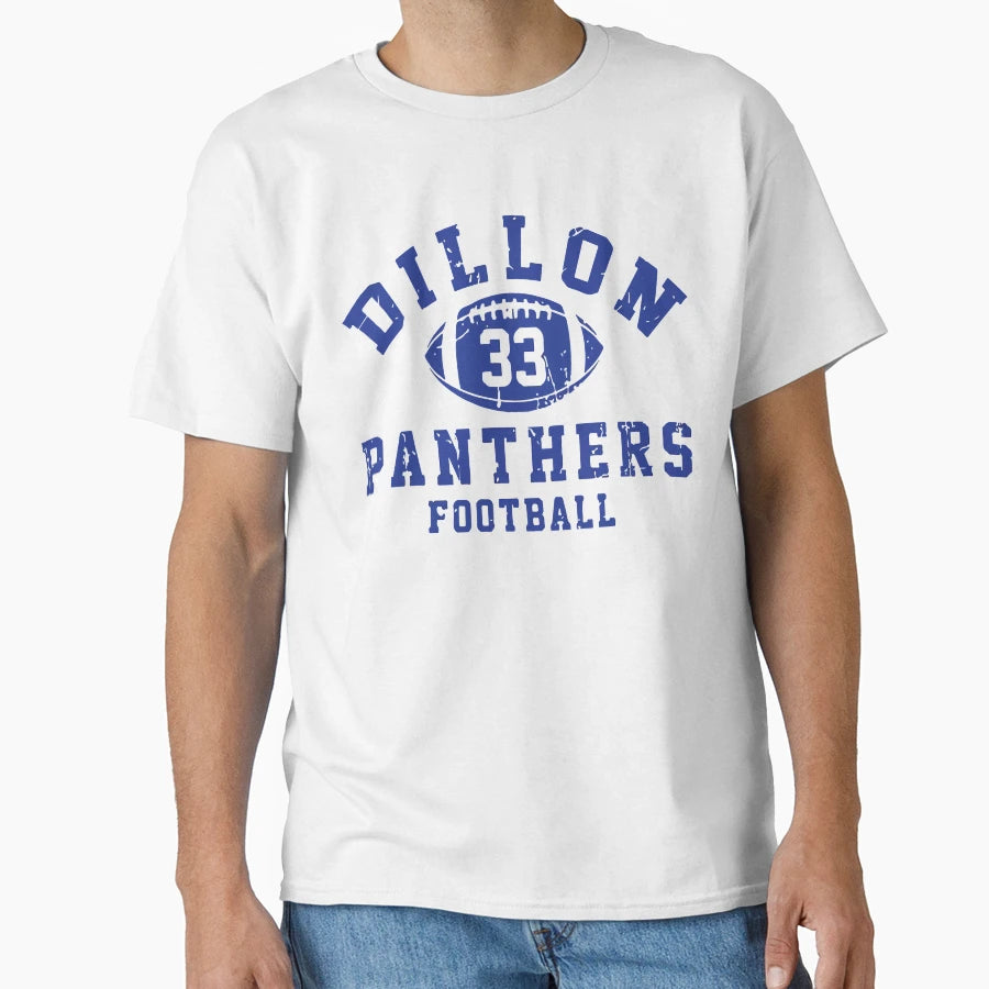 Dillon 33 Panthers Football T-Shirt - Novelty Apparel for Adults - T-Shirt, Sweatshirt, Hoodie