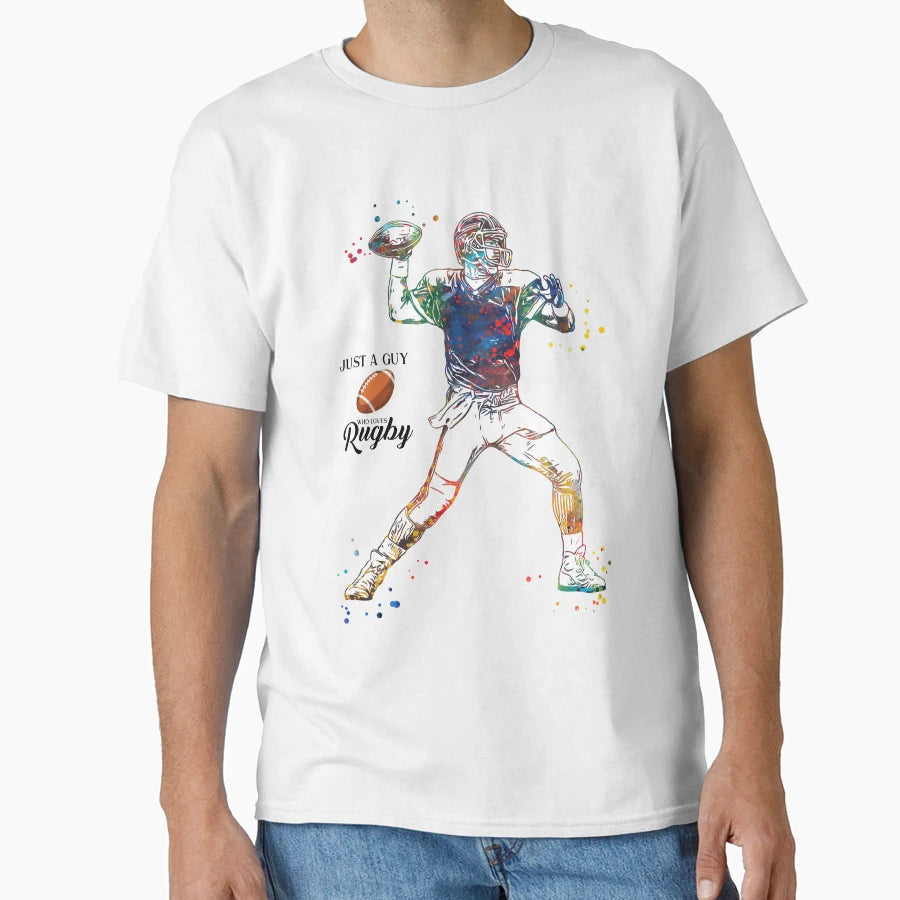 American Football Player T-Shirt - Aesthetic Graphic Men Women - T-Shirt, Sweatshirt, Hoodie