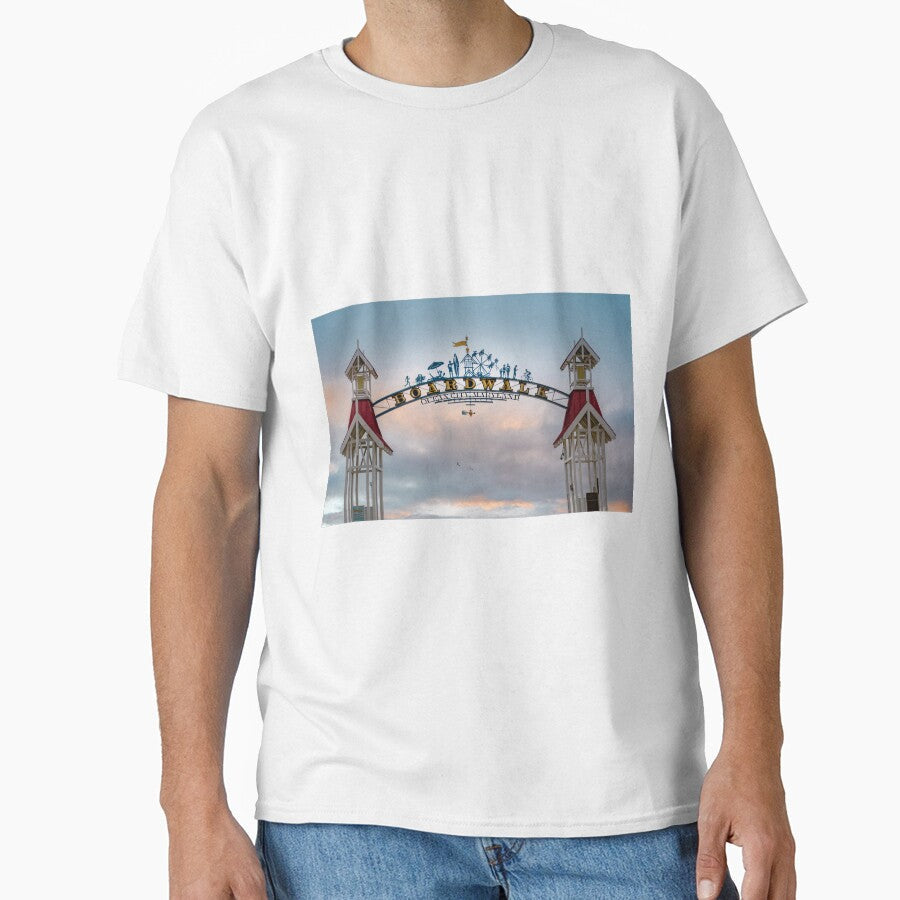 Ocean City Boardwalk Sign by nbrandsberg - Adult & Kids T-Shirts, Sweatshirts & Hoodies apparel design preview 1