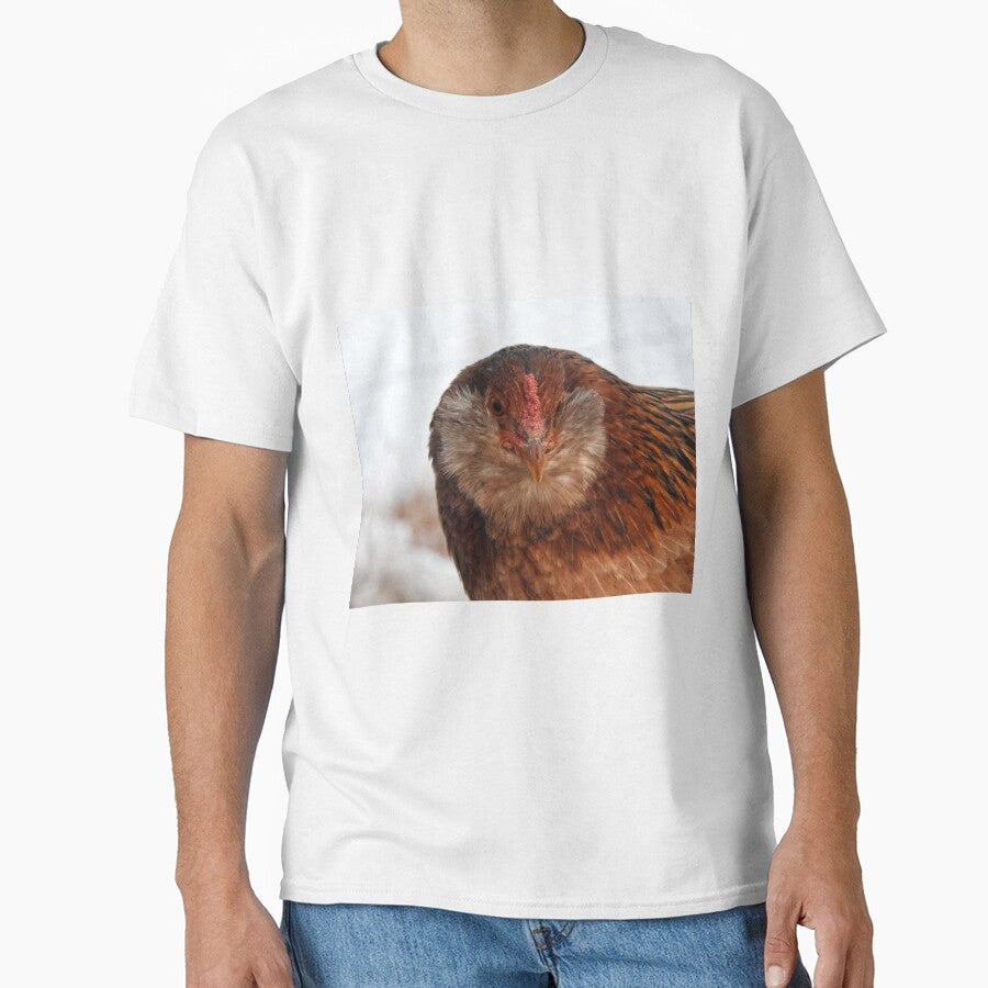 Fluffy fuzzy chicken face by Stephanie Skeem - Adult & Kids T-Shirts, Sweatshirts & Hoodies apparel design preview 1