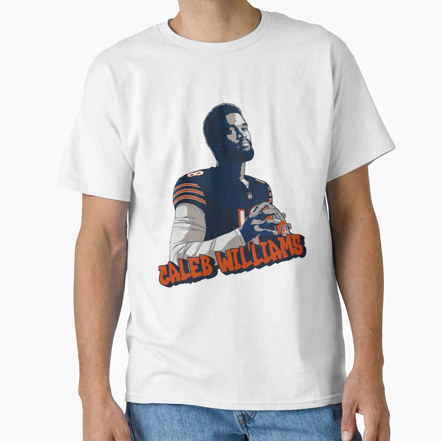 CW Chicago Bears Qb Draft Graffiti Art T-Shirt - Graphic Print Men Women - T-Shirt, Sweatshirt, Hoodie