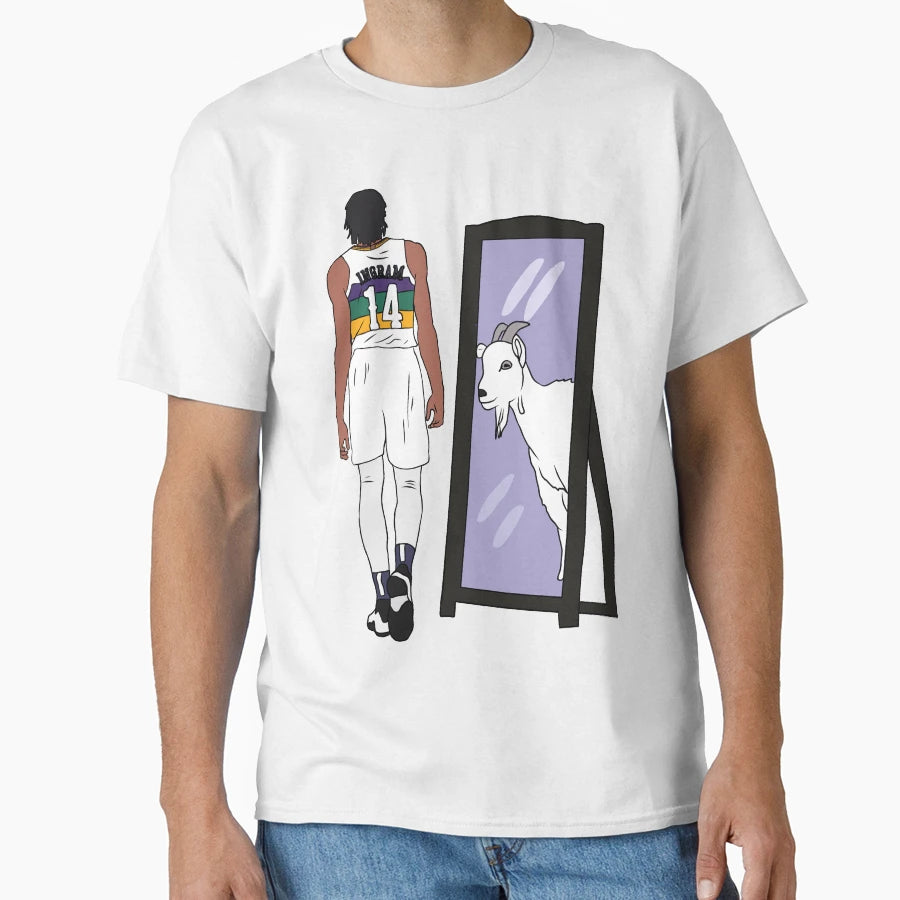 Brandon Ingram Mirror Goat New Orleans T-Shirt - Custom Art Print Men Women - T-Shirt, Sweatshirt, Hoodie