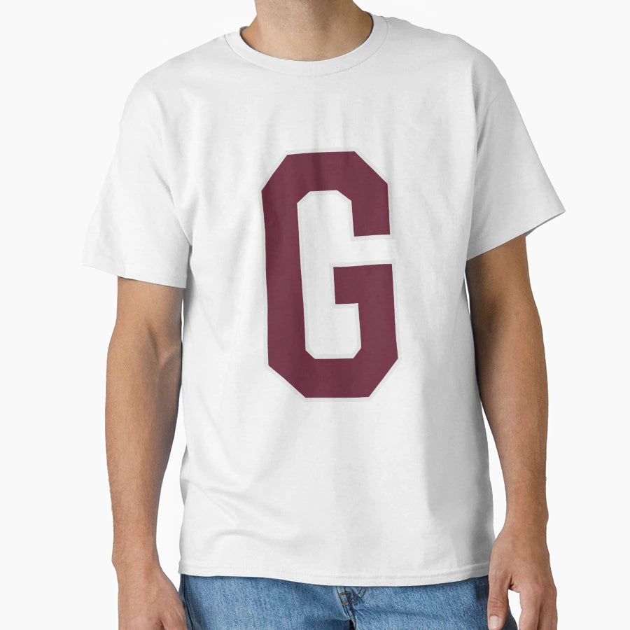 Letter G Bold Collegiate Font Varsity T-Shirt - Graphic Print Men Women - T-Shirt, Sweatshirt, Hoodie