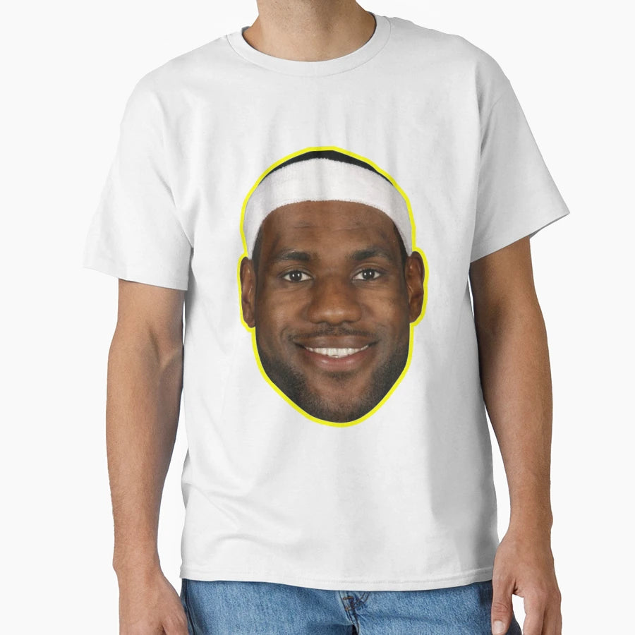 Lebron James Smile T-Shirt - Custom Art Print Unisex - T-Shirt, Sweatshirt, Hoodie