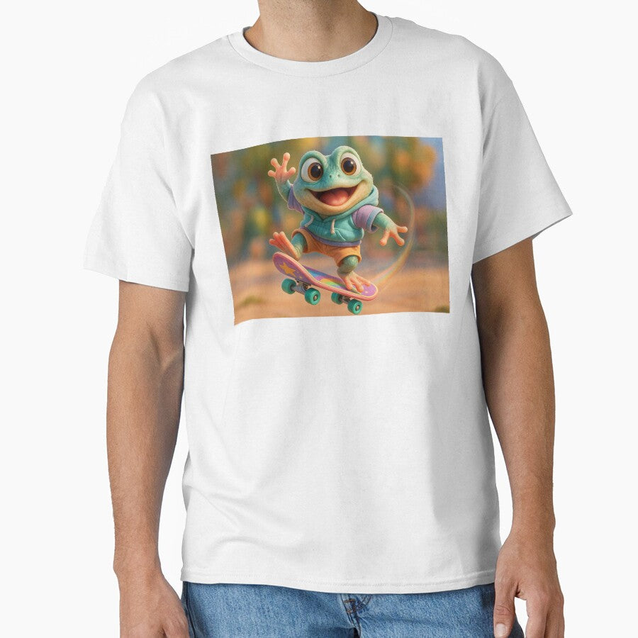 Skater Sehuencas Water Frog by Sillytoe - Adult & Kids T-Shirts, Sweatshirts & Hoodies apparel design preview 1