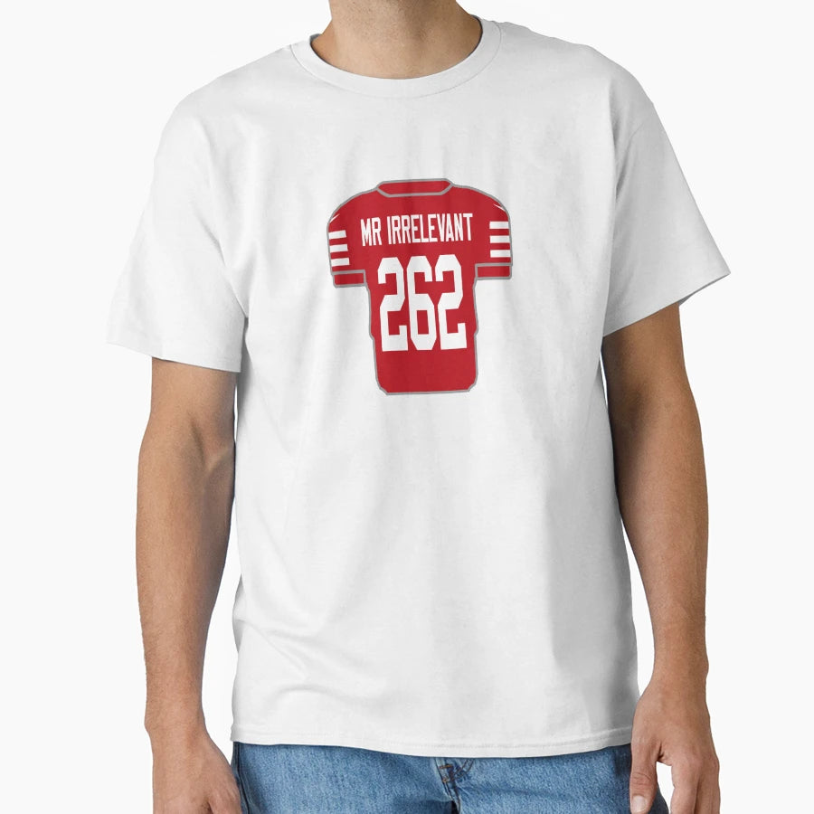 Irrelevant Draft Jersey T-Shirt - Aesthetic Graphic Unisex - T-Shirt, Sweatshirt, Hoodie