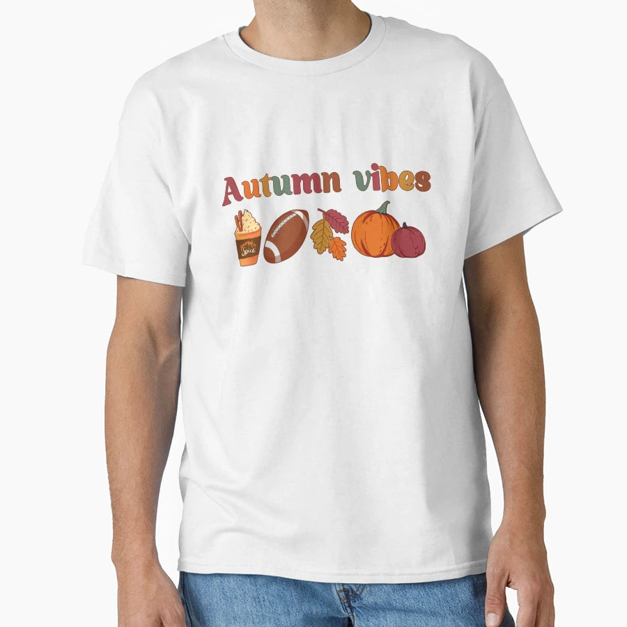 Fall Halloween Pumpkin Thanksgiving T-Shirt - Minimalist Print Men Women - T-Shirt, Sweatshirt, Hoodie