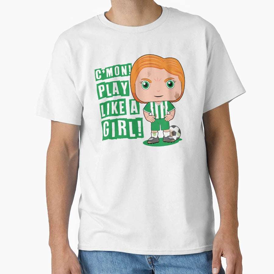 Cmon Play Like Soccer T-Shirt - Unique Graphic for Adults - T-Shirt, Sweatshirt, Hoodie
